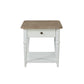 Turnberry Park - Rectangular End Table - Washed White