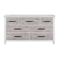 Backroads - 7 Drawer Dresser - Weathered White