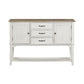 Summerville - Server - Soft White Wash / Wirebrushed Gray