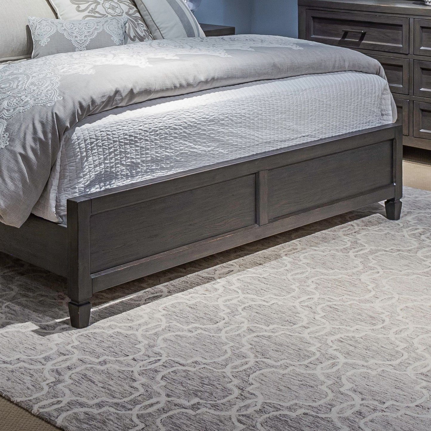 Caruso Heights - Queen Panel Footboard - Aged Whiskey