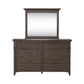 Paradise Valley - Dresser & Mirror - Saddle Brown