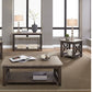 Heatherbrook - 3 Piece Table Set (1 Cocktail 2 End Tables) - Charcoal & Ash