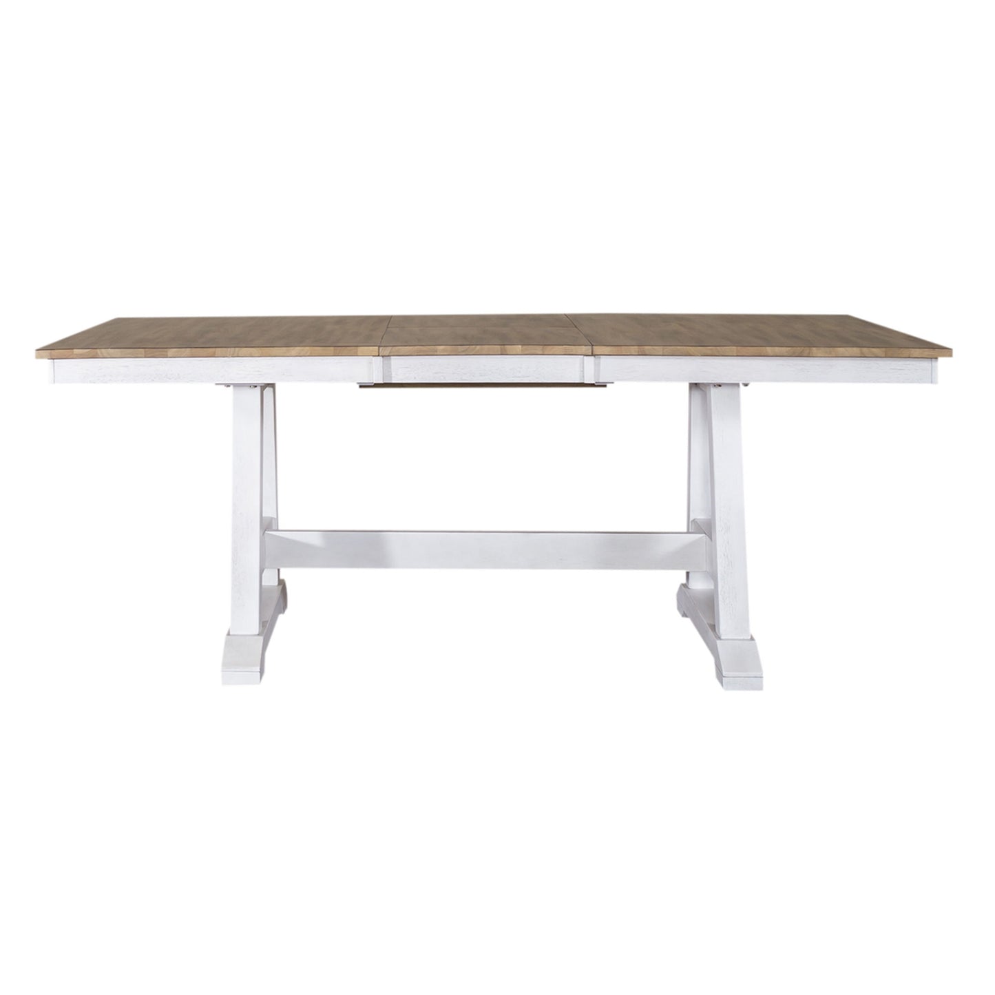 Lindsey Farm - Trestle Table Top - Weathered White & Sandstone