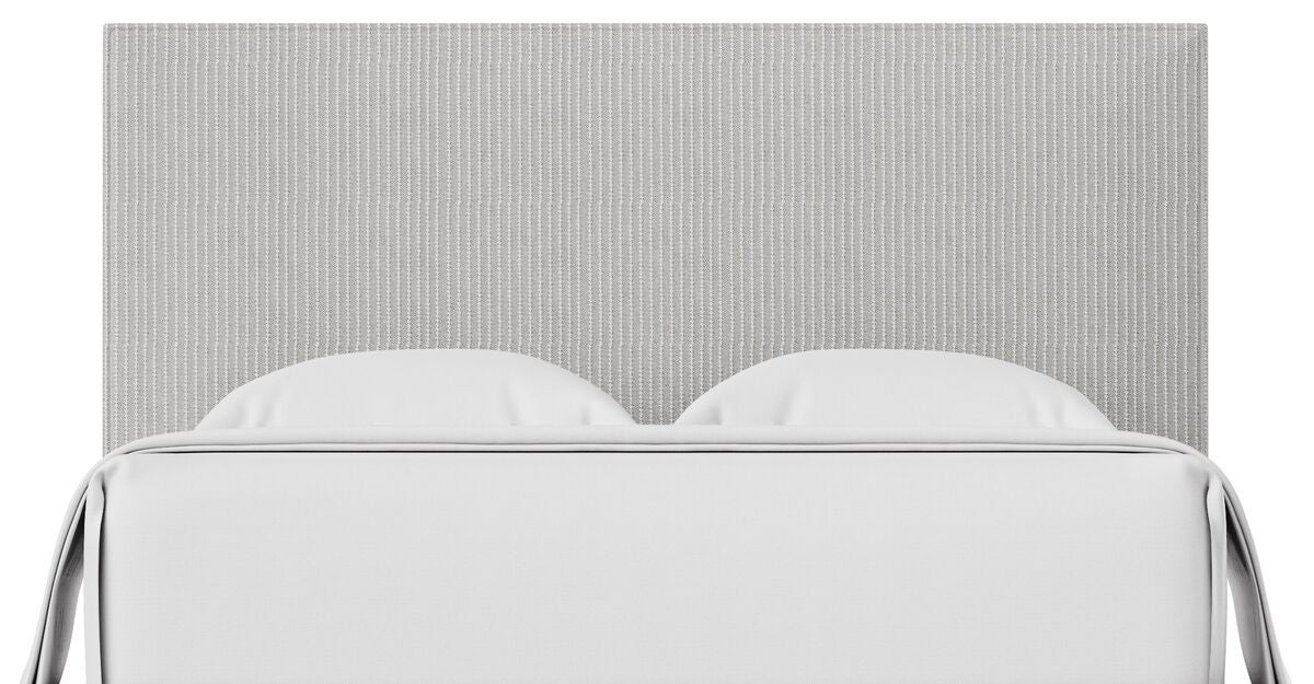 Choices - Amelia Queen Upholstered Headboard - Gray Stripe