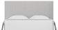 Choices - Amelia King Upholstered Headboard - Gray Stripe