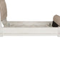 Abbey Park - Upholstered Sleigh Bed Rails - Antique White