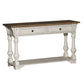 Morgan Creek - Sofa Table - Antique White / Wirebrushed Tobacco Accents