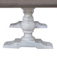 River Place - Trestle Table Base - Riverstone White & Tobacco
