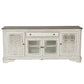 Magnolia Manor - Entertainment TV Stand (Glass Doors) - Antique White