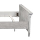 Heartland - Queen Panel Footboard - Antique White / Tobacco Tops