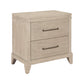 New Haven - Nightstand With Charging Station - Sanctuary White