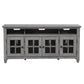 Heartland - Entertainment TV Stand - Antique White / Tobacco Tops