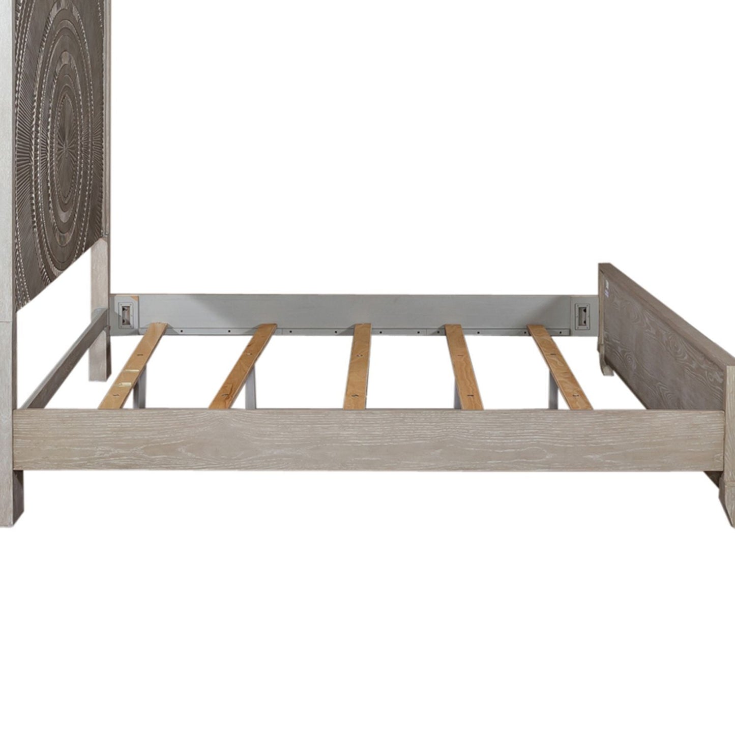 Belmar - California King Panel Rails - Washed Taupe
