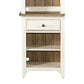 Farmhouse Reimagined - Left Pier Base - Antique White / Chestnut Tops