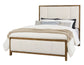 Crafted Cherry - Erin's Queen Upholstered Footboard - Medium Cherry