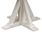Allyson Park - Single Pedestal Table Base - Wirebrushed White / Charcoal