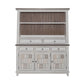 River Place - Server & Hutch - Riverstone White & Tobacco
