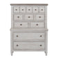 Heartland - 5 Drawer Chest - Antique White / Tobacco Tops