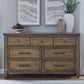 Carolina Park - 7 Drawer Dresser - Amber Brown