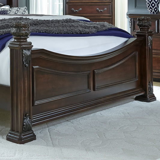 Messina Estates - Queen Poster Footboard - Cognac