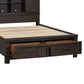 Thornwood Hills - King Storage Footboard - Rock Beaten Brown