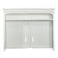 Allyson Park - Entertainment Hutch - Wirebrushed White / Charcoal