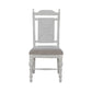River Place - Panel Back Side Chair - Riverstone White & Tobacco