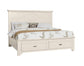 Bungalow - Queen Mantel Footboard - Lattice / Soft White