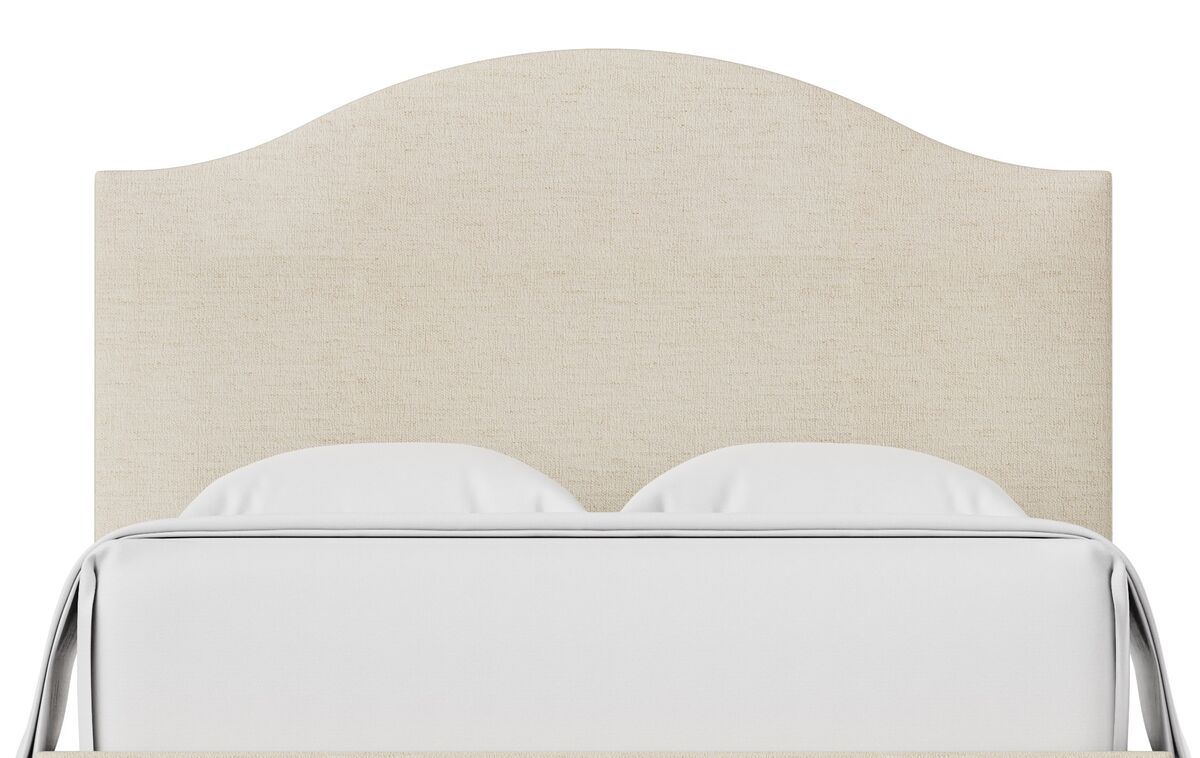 Choices - Emily King Upholstered Headboard - Ivory Cream