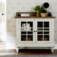 Whitney - Server - Antique Linen / Weathered Gray