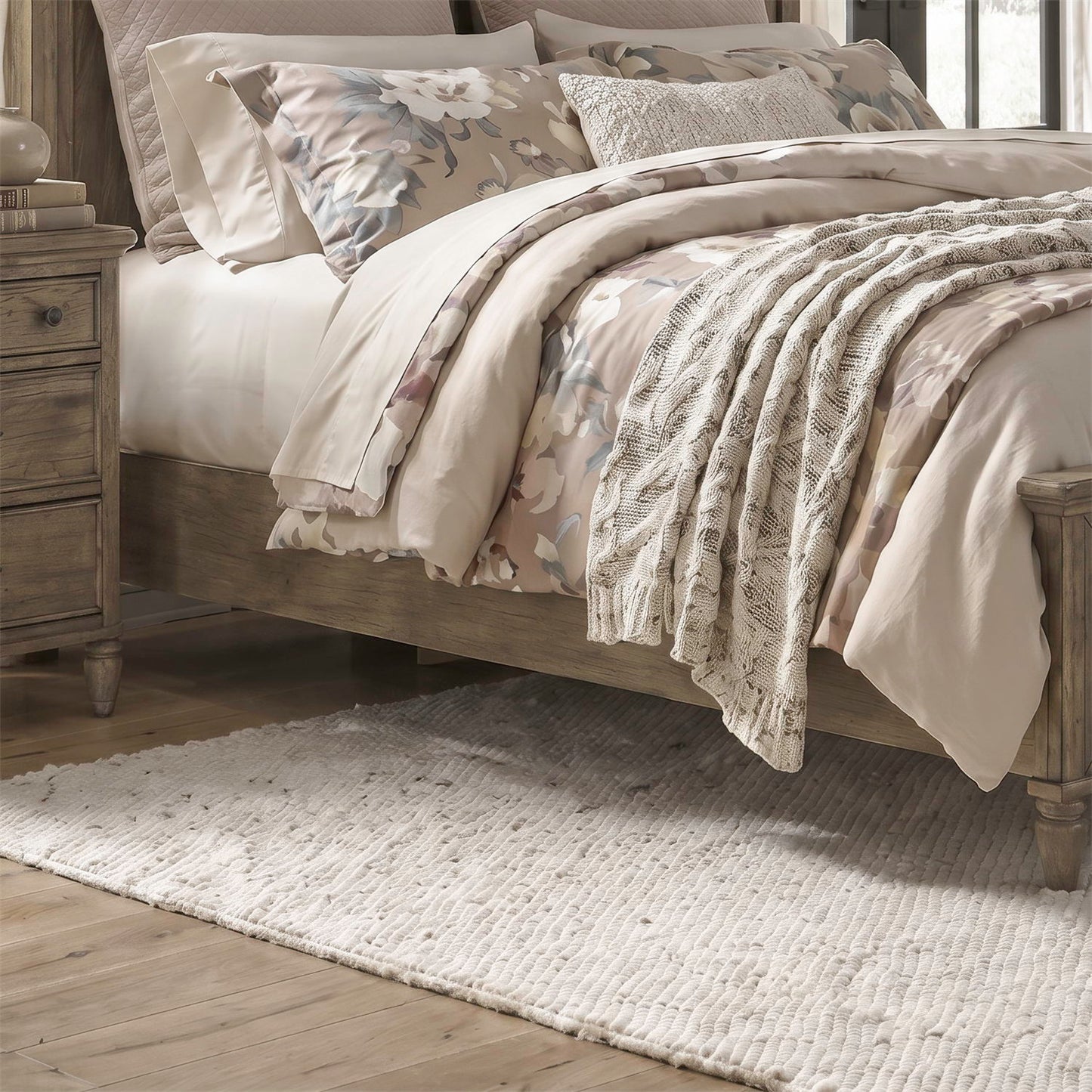 Hickory Grove - Cal King Panel Bed Rails - Heirloom Brown
