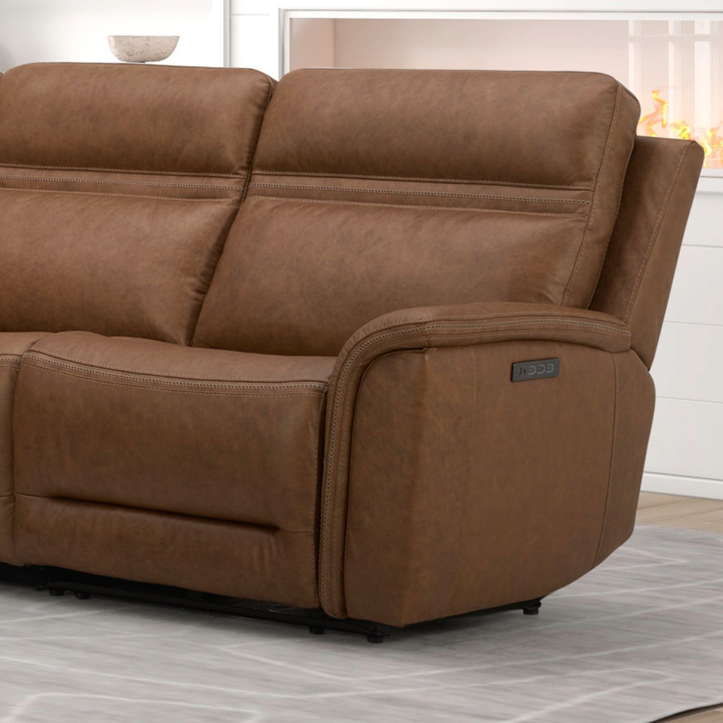 Cooper - R Arm Recliner P3 & ZG - Camel