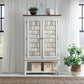 River Place - Bar Cabinet - Riverstone White & Tobacco