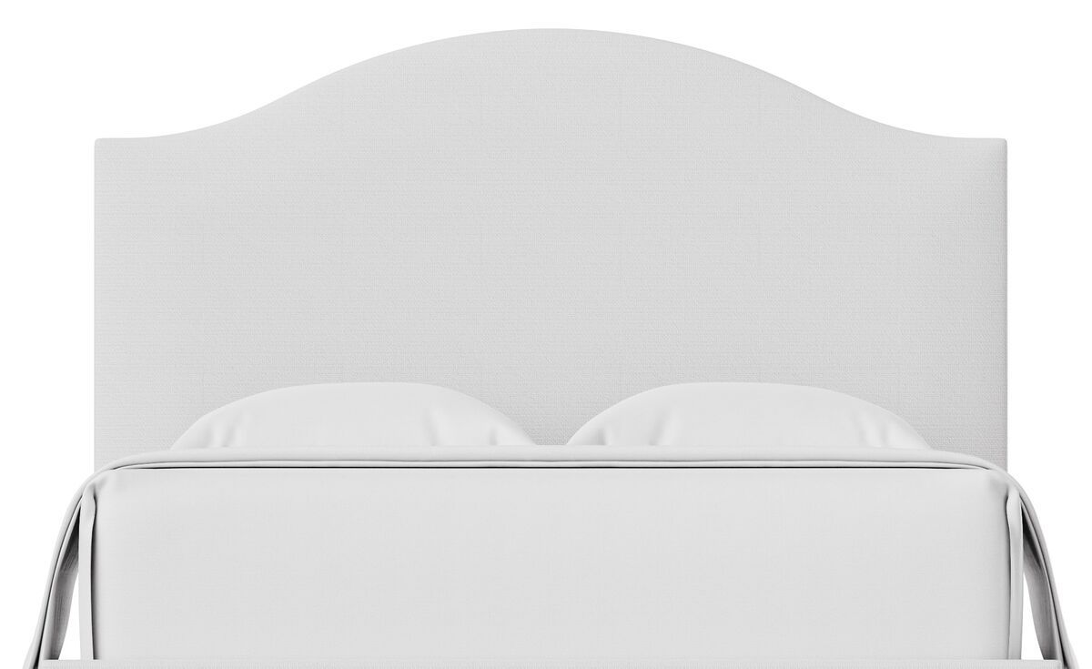 Choices - Emily King Upholstered Headboard - Pure White