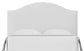 Choices - Emily King Upholstered Headboard - Pure White