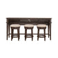 Mill Creek - 4 Piece Console Set (Bar Console & 3 Stools) - Peppercorn