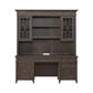 Paradise Valley - Credenza & Hutch - Saddle Brown