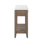 Edison - Server With Faux Marble Top - Brownstone
