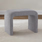 Cascade Falls - Upholstered Accent Stool - Satin Espresso