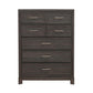 Modern Edge - 5 Drawer Chest - Caffe