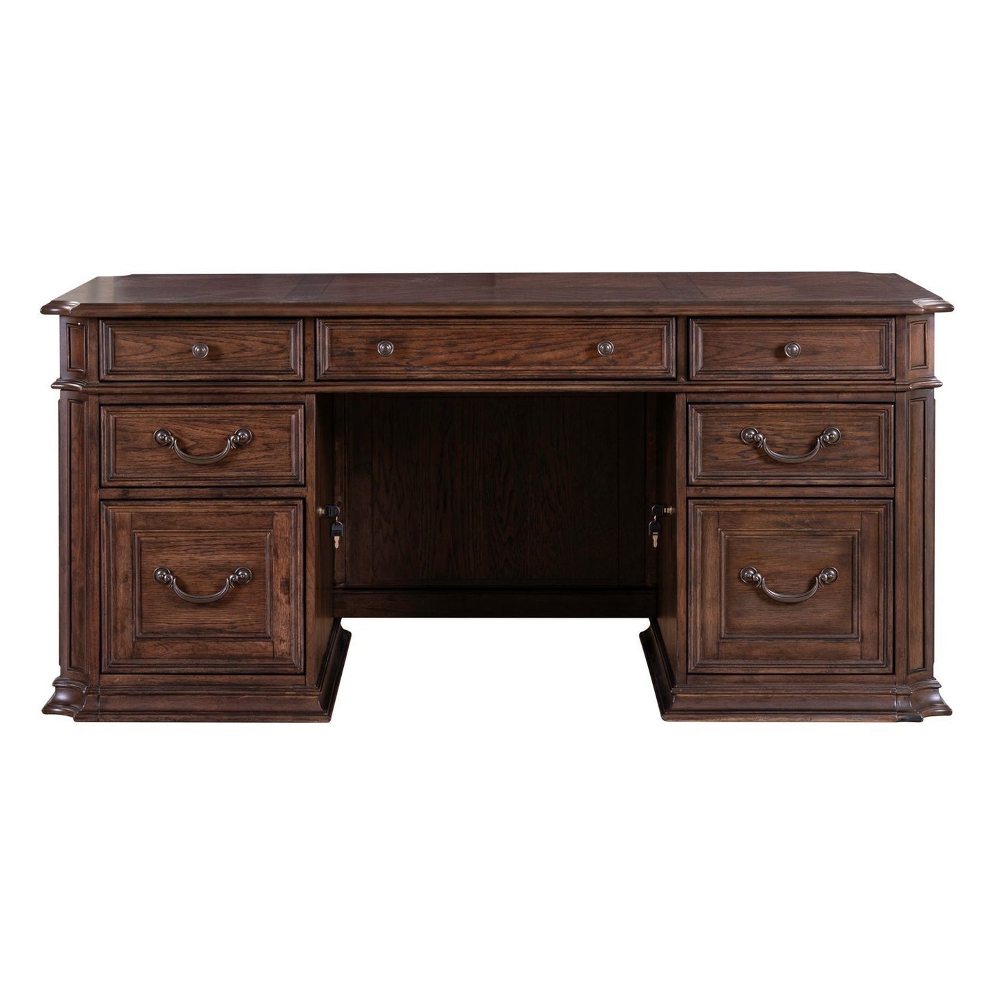 Providence Park - Jr Executive Desk Top - Chateau Brown