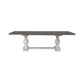 River Place - Trestle Table - Riverstone White & Tobacco