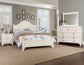 Bungalow - King Upholstered Headboard - Lattice / Soft White