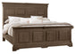 Heritage - Queen Mansion Bed Footboard - Cobblestone Oak