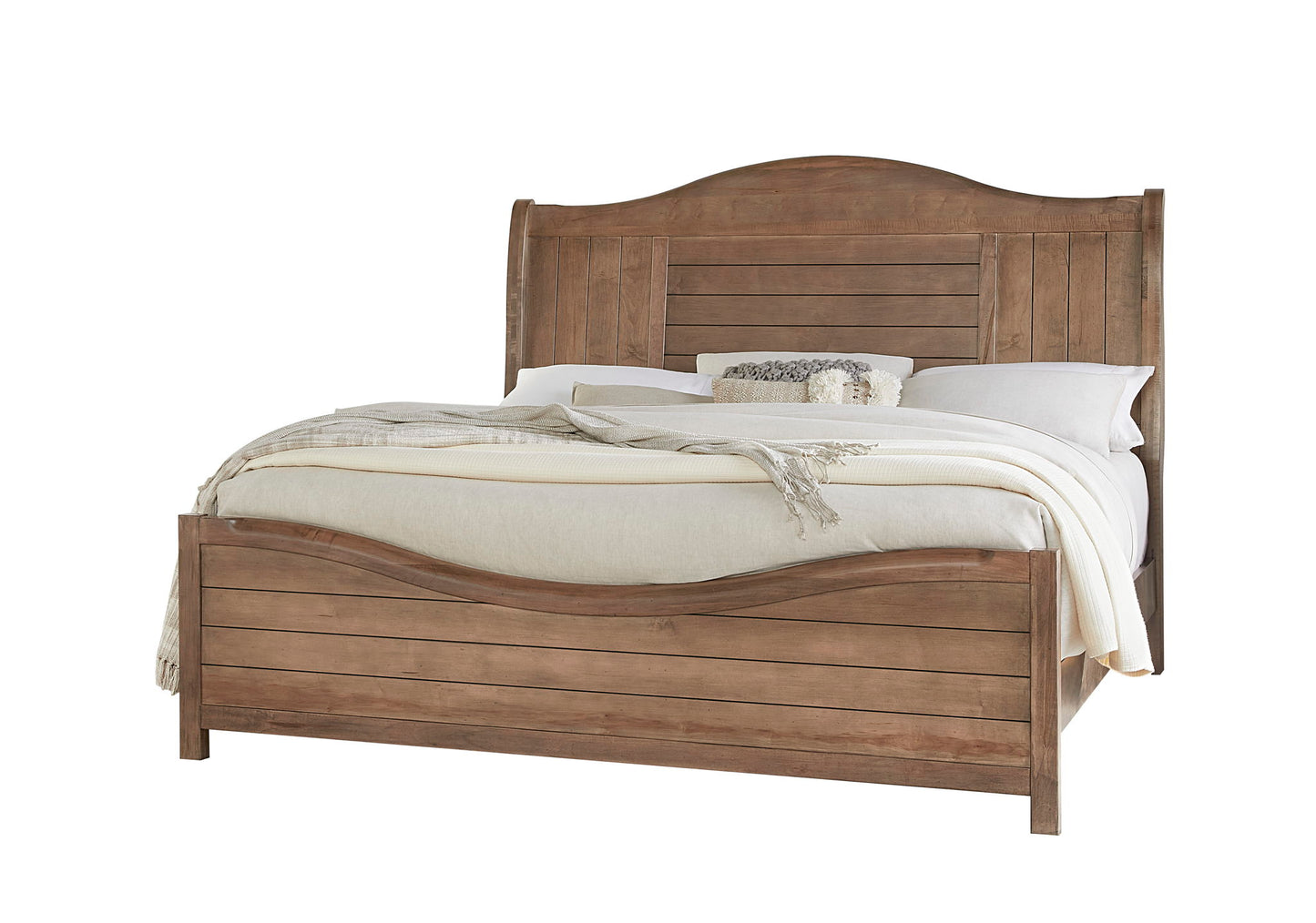 Cool Farmhouse - Queen Wooden Footboard - Natural