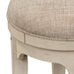 Morgan Creek - Console Swivel Stool - Antique White / Wirebrushed Tobacco Accents