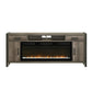 Fireplace TV Consoles - 686 78" Console With Fire FTS - Brown