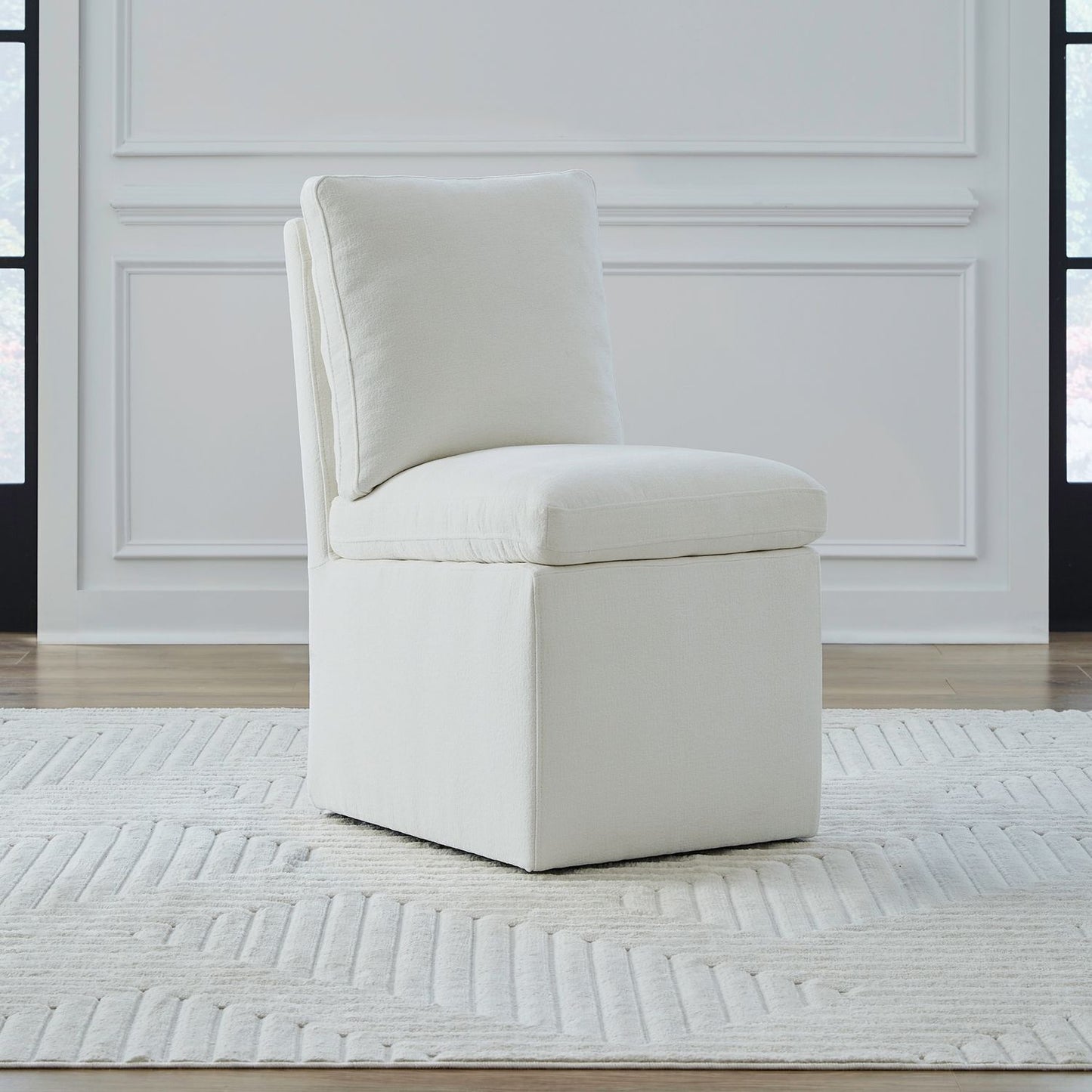 Accent Dining - Accent Dining Chair With Casters