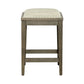 Americana Farmhouse - Upholstered Console Stool - Dusty Taupe