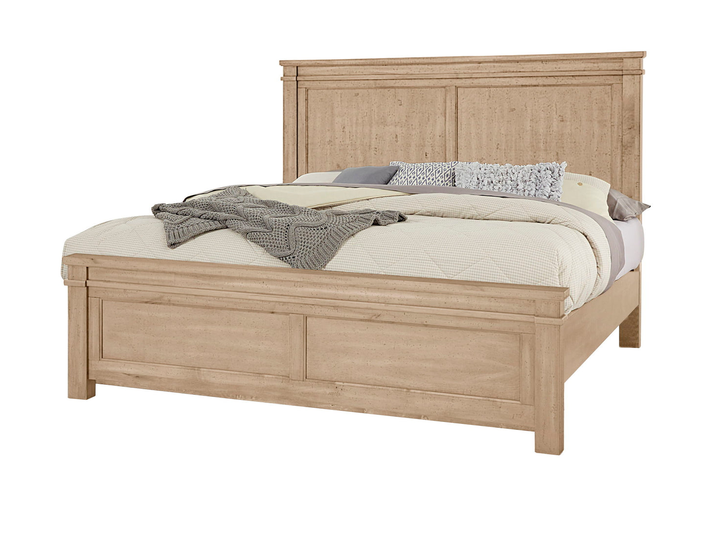 Cool Rustic - King Mansion Bed Headboard - Clear Maple